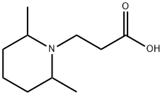 3-(2,6-dimethylpiperidin-1-yl)propanoic acid Struktur