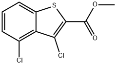 methyl 3,4-dichloro-1-benzothiophene-2-carboxylate Struktur