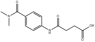 4-{4-[(dimethylamino)carbonyl]anilino}-4-oxobutanoic acid Struktur