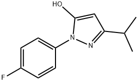 1-(4-fluorophenyl)-3-isopropyl-1H-pyrazol-5-ol Struktur