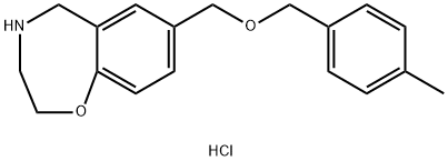 7-{[(4-methylbenzyl)oxy]methyl}-2,3,4,5-tetrahydro-1,4-benzoxazepine hydrochloride Struktur