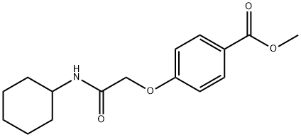 methyl 4-[2-(cyclohexylamino)-2-oxoethoxy]benzoate Struktur