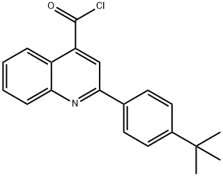 2-(4-tert-butylphenyl)quinoline-4-carbonyl chloride Struktur