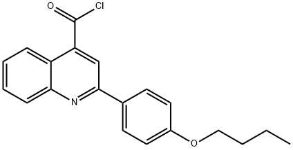 2-(4-butoxyphenyl)quinoline-4-carbonyl chloride Struktur