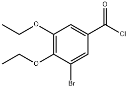 3-bromo-4,5-diethoxybenzoyl chloride Struktur