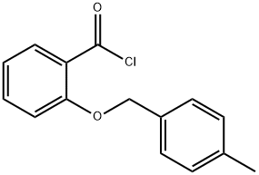 2-[(4-methylbenzyl)oxy]benzoyl chloride Struktur