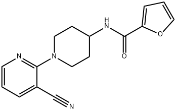 N-[1-(3-cyanopyridin-2-yl)piperidin-4-yl]-2-furamide Struktur