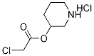 3-Piperidinyl 2-chloroacetate hydrochloride Struktur