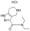 N,N-Diethyl-4,5,6,7-tetrahydro-1H-pyrazolo-[4,3-c]pyridine-3-carboxamide hydrochloride Struktur