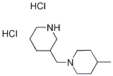 4-Methyl-1-(3-piperidinylmethyl)piperidinedihydrochloride Struktur