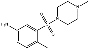 4-Methyl-3-(4-methyl-piperazine-1-sulfonyl)-phenylamine Struktur