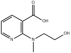 2-[(2-Hydroxyethyl)(methyl)amino]nicotinic acid Struktur