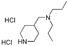 N-(4-Piperidinylmethyl)-N-propyl-1-propanaminedihydrochloride Struktur