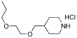 4-[(2-Propoxyethoxy)methyl]piperidinehydrochloride Struktur