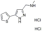 N-Methyl-1-[5-(2-thienyl)-1H-pyrazol-3-yl]-methanamine dihydrochloride Struktur