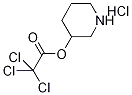 3-Piperidinyl 2,2,2-trichloroacetate hydrochloride Struktur