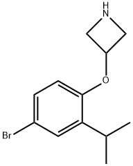 3-(4-Bromo-2-isopropylphenoxy)azetidine Struktur