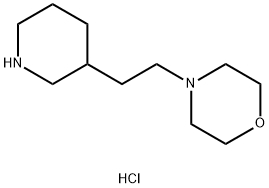 4-[2-(3-Piperidinyl)ethyl]morpholinedihydrochloride Struktur