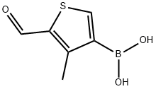 2-Formyl-3-methylthiophene-4-boronic acid Struktur