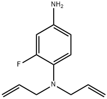 N-1,N-1-Diallyl-2-fluoro-1,4-benzenediamine Struktur