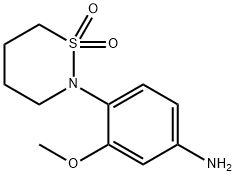 4-(1,1-Dioxo-1lambda*6*-[1,2]thiazinan-2-yl)-3-methoxy-phenylamine Struktur