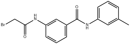 3-[(2-Bromoacetyl)amino]-N-(3-methylphenyl)-benzamide Struktur