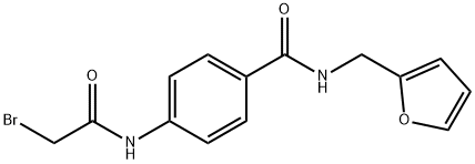 4-[(2-Bromoacetyl)amino]-N-(2-furylmethyl)-benzamide Struktur