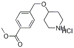 Methyl 4-[(4-piperidinyloxy)methyl]benzoatehydrochloride Struktur