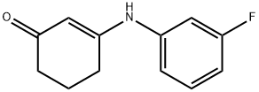 2-cyclohexen-1-one, 3-[(3-fluorophenyl)amino]- Struktur