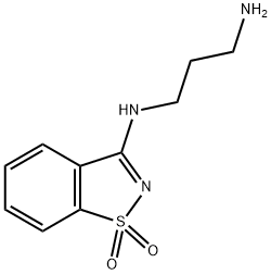 1,3-propanediamine, N-(1,1-dioxido-1,2-benzisothiazol-3-yl Struktur