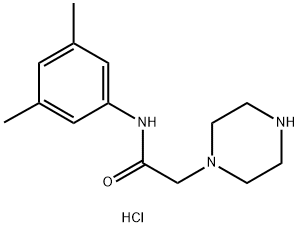 1-piperazineacetamide, N-(3,5-dimethylphenyl)- Struktur