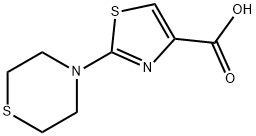 2-Thiomorpholin-4-yl-1,3-thiazole-4-carboxylic acid Struktur