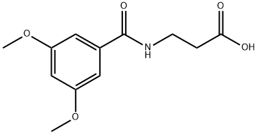 N-(3,5-Dimethoxybenzoyl)-beta-alanine Struktur