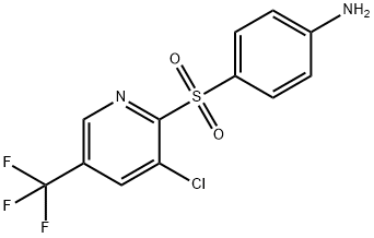 4-{[3-Chloro-5-(trifluoromethyl)-2-pyridinyl]-sulfonyl}aniline Struktur