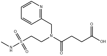 4-[{2-[(Methylamino)sulfonyl]ethyl}(pyridin-2-ylmethyl)amino]-4-oxobutanoic acid Struktur