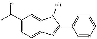 1-(1-Hydroxy-2-pyridin-3-yl-1H-benzimidazol-6-yl)-ethanone Struktur