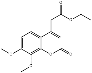 Ethyl (7,8-dimethoxy-2-oxo-2H-chromen-4-yl)acetate Struktur