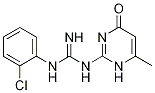 N-(2-Chlorophenyl)-N'-(6-methyl-4-oxo-1,4-dihydropyrimidin-2-yl)guanidine Struktur