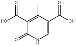 2-Hydroxy-4-methylpyridine-3,5-dicarboxylic acid Struktur