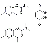 2-Ethyl-6-methyl-3-pyridinyl dimethylcarbamate succinate (2:1) Struktur