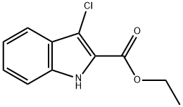 Ethyl 3-chloro-1H-indole-2-carboxylate Struktur