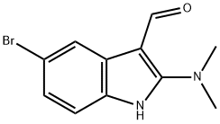 5-Bromo-2-(dimethylamino)-1H-indole-3-carbaldehyde Struktur