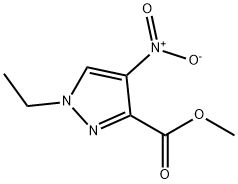 Methyl 1-ethyl-4-nitro-1H-pyrazole-3-carboxylate Struktur