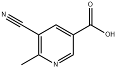 5-Cyano-6-methylnicotinic acid Struktur