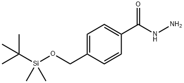 4-(tert-Butyldimethylsilyloxy)methylbenzhydrazide Struktur