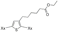 POLY[3-(ETHYL-6-HEXANOATE)THIOPHENE-2,5-DIYL] Struktur