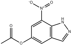 7-Nitro-1H-indazol-5-ylacetate Struktur