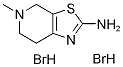 5-METHYL-4,5,6,7-TETRAHYDRO-THIAZOLO[5,4-C]-PYRIDIN-2-YLAMINE DIHYDROBROMIDE Struktur