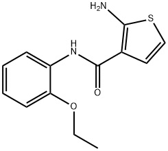 2-AMINO-N-(2-ETHOXYPHENYL)THIOPHENE-3-CARBOXAMIDE Struktur