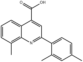 2-(2,4-DIMETHYLPHENYL)-8-METHYLQUINOLINE-4-CARBOXYLIC ACID Struktur